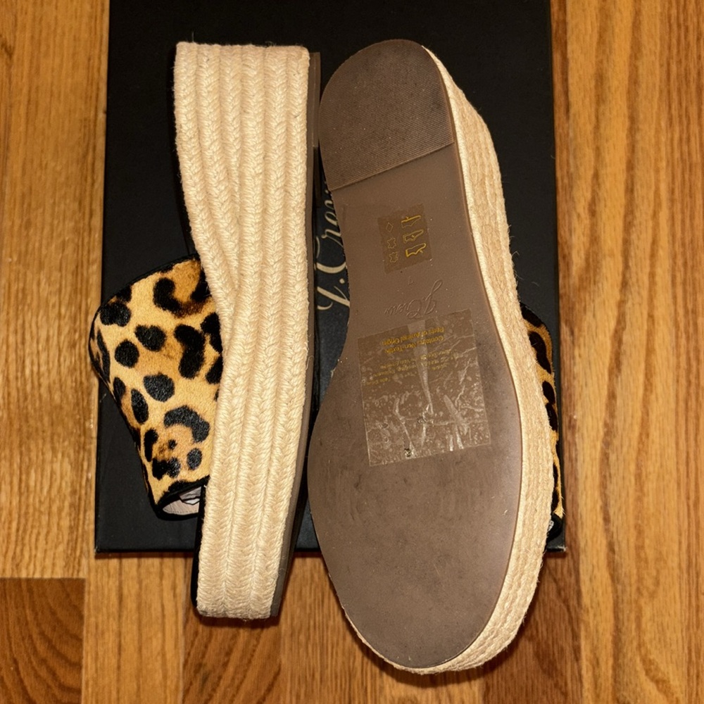 J. Crew Haircalf Leopard Espadrille - Picture 7 of 7